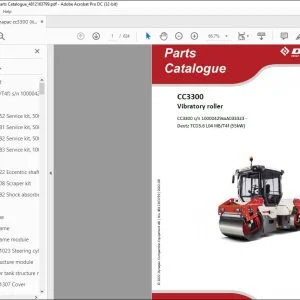 Dynapac CC3300 Vibratory roller Parts Catalogue Manual 4812163799 - PDF DOWNLOAD
