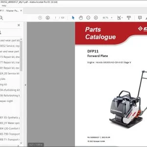 Dynapac DFP11 Forward Plate Engine Honda GX160UH2-QX-4-SD Stage V Parts Catalogue Manual DL00826127 - PDF DOWNLOAD