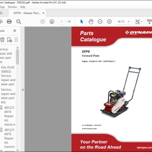Dynapac DFP9 Forward Plate Engine Honda GX 160 CARB Phase III Spare Parts Catalogue Manual DL00825485 - PDF DOWNLOAD
