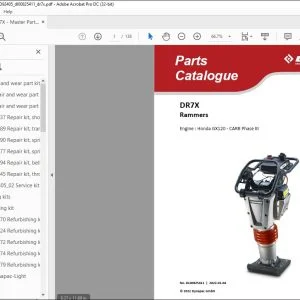 Dynapac DR7X Rammers Engine Honda GX120 CARB Phase III Parts Catalogue Manual DL00825411 - PDF DOWNLOAD