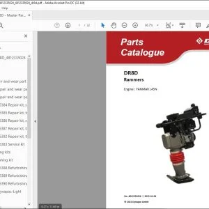 Dynapac DR8D Rammers Engine YANMAR L45N Parts Catalogue Manual 4812335024 - PDF DOWNLOAD