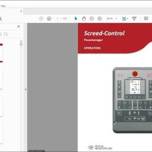 Dynapac Screed-Control Pavemanager Operation Manual 4812073763 - PDF DOWNLOAD