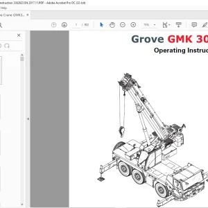 Grove Crane Manitowoc GMK 3060 Operating Instruction Manual 3302623 - PDF DOWNLOAD