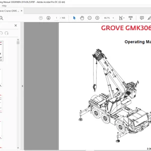 Grove Crane Manitowoc GMK3060L Operating Manual 3302950 - PDF DOWNLOAD