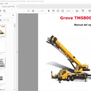 Grove Crane TMS800E13 Manual del Operador - PDF DOWNLOAD (Spanish)