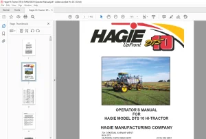 Hagie Hi-Tractor DTS 10 Operator's Manual 493409 - PDF DOWNLOAD