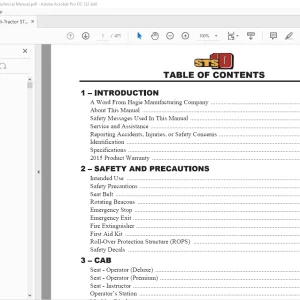 Hagie Hi-Tractor STS 10 Sprayer Technical Manual 493597 - PDF DOWNLOAD