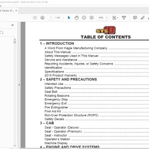 Hagie Hi-Tractor STS 10 Sprayer Technical Manual 493627 - PDF DOWNLOAD