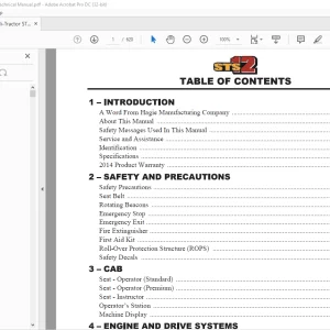 Hagie Hi-Tractor STS 12 Technical Manual 493576 - PDF DOWNLOAD