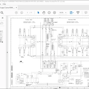 Krupp Crane KMK 6160 6200 Hydraulic Diagram Manual -  PDF DOWNNLOAD