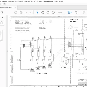 Krupp Crane KMK 6200 Hydraulic Diagram Manual  - PDF DOWNLOAD