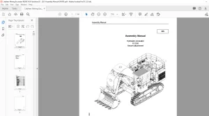 Liebherr R 9350 Shovel Attachment Hydraulic Excavator Assembly Manual - PDF DOWNLOAD