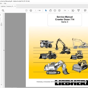 Liebherr 714 Serie 4 Crawler Dozer Service Manual - PDF DOWNLOAD