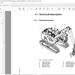 Liebherr Crawler LH 22 C Litronic Operator's manual - PDF DOWNLOAD