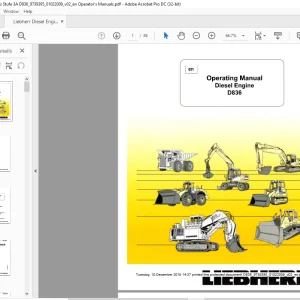 Liebherr Diesel engine D836 Operating Manual - PDF DOWNLOAD