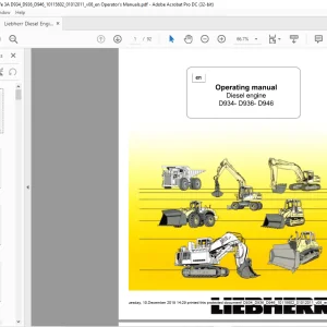 Liebherr Diesel engine D934- D936- D946 Operating Manual - PDF DOWNLOAD