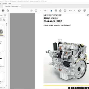 Liebherr Diesel engine D944 A7-00 MCC Operator's manual - PDF DOWNLOAD