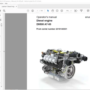 Liebherr Diesel engine D9508 A7-00 Operator's manual - PDF DOWNLOAD