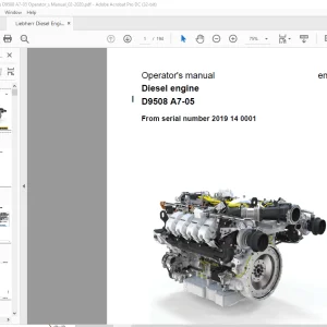 Liebherr Diesel engine D9508 A7-05 Operator's manual - PDF DOWNLOAD