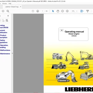 Liebherr Diesel engine D9508 Operating Manual - PDF DOWNLOAD