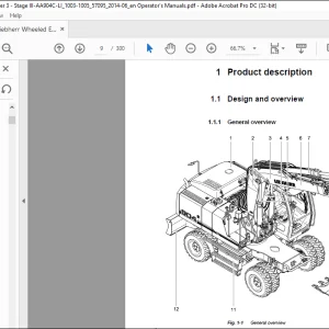 Liebherr Hydraulic excavator A 904 C-Litronic Operating manual -  PDF DOWNLOAD