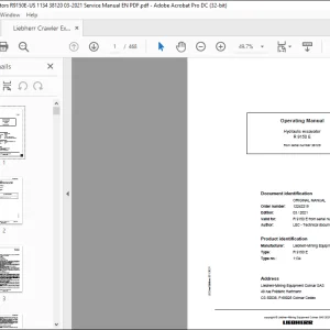 Liebherr Hydraulic excavator R 9150 E Operating manual 38120 - PDF DOWNLOAD