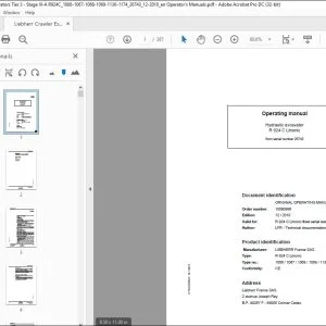 Liebherr Hydraulic excavator R 924 C Litronic Operating instructions Manual 26743 - PDF DOWNLOAD