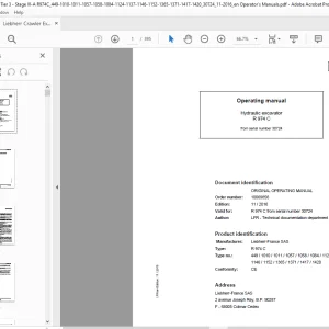 Liebherr Hydraulic excavator R 974 C Operating manual - PDF DOWNLOAD