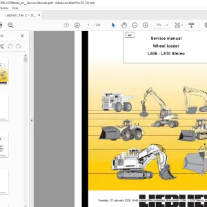 Liebherr L506 - L510 Stereo Wheel Loader Service Manual - PDF DOWNLOAD