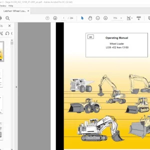 Liebherr L538 432 Wheel Loader Operating Manual SN 13100 - PDF DOWNLOAD