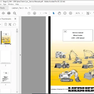 Liebherr L544 - L580 2plus2 Wheel Loader Service Manual - PDF DOWNLOAD