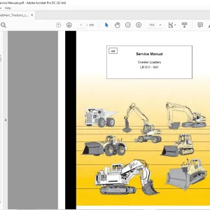 Liebherr LR 611 - 641 Crawler Loaders Service Manual - PDF DOWNLOAD