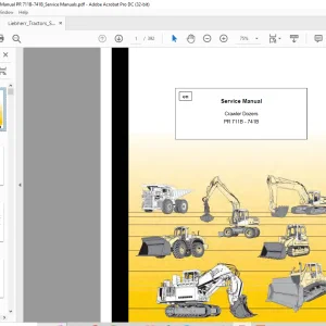 Liebherr PR 711B - 741B Crawler Dozer Service Manual - PDF DOWNLOAD