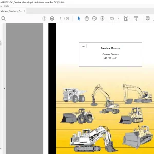 Liebherr PR 721 - 741 Crawler Dozers Service Manual - PDF DOWNLOAD