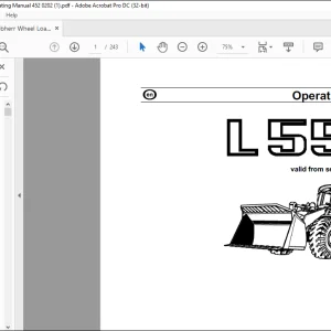 Liebherr Wheel Loader 554 Operating Manual 452 0202 - PDF DOWNLOAD