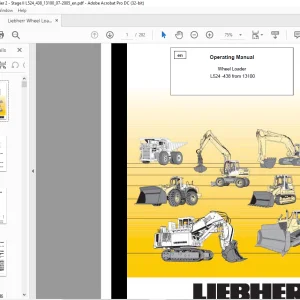 Liebherr Wheel Loader L524 -438 Operating Manual 13100 -  PDF DOWNLOAD