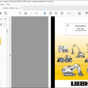 Liebherr Wheel Loader L534-434 Operating Manual 13100 - PDF DOWNLOAD