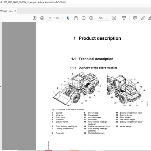 Liebherr Wheel Loader L580-1170 Operating Manual 34468  - PDF DOWNLOAD