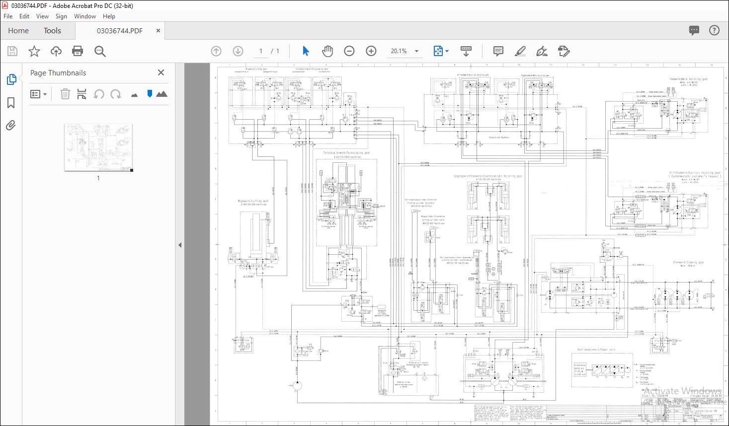 Manitowoc Mobile Cranes KMK5180-C Hydraulic Diagrams Manual - PDF ...