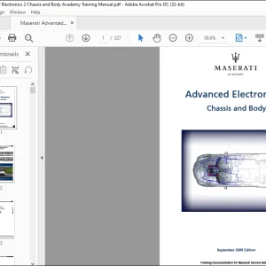Maserati Advanced Electronics 2 Chassis and Body Academy Training Manual - PDF DOWNLOAD