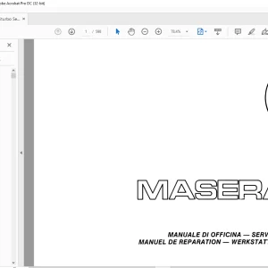 Maserati Biturbo Service Manual - PDF DOWNLOAD