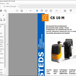 STILL CS 10 M Horizontal Order picker Truck Spare Parts List Manual - PDF DOWNLOAD