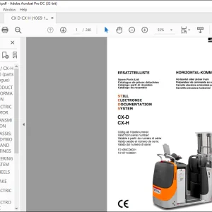 STILL CX-D CX-H Spare Parts Catalogue Manual - PDF DOWNLOAD