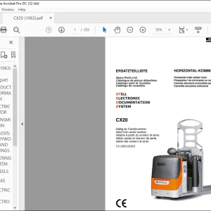 STILL CX20 Spare Parts Catalogue Manual - PDF DOWNLOAD