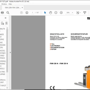 STILL FXH 20 N - FXH 25 N Spare Parts Catalogue Manual - PDF DOWNLOAD