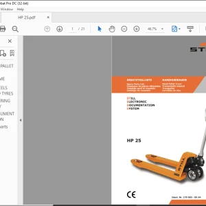 STILL HAND PALLET TRUCK HP25 Spare Parts Catalogue Manual - PDF DOWNLOAD