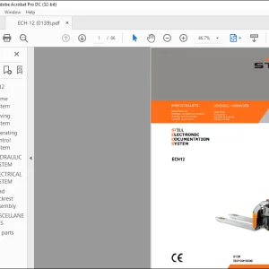 STILL LECH 12  Spare Parts Catalogue Manual  - PDF DOWNLOAD