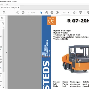 STILL R 07-20H Hybrid Tractor Spare Parts Catalogue Manual  - PDF DOWNLOAD