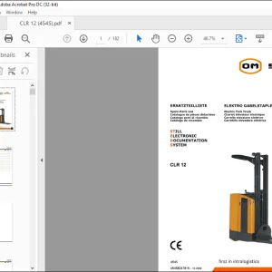 Still CLR 12 Spare Parts List Manual - PDF DOWNLOAD