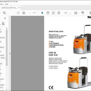 Still COP 20 COP H10 Spare Parts List Manual  - PDF DOWNLOAD